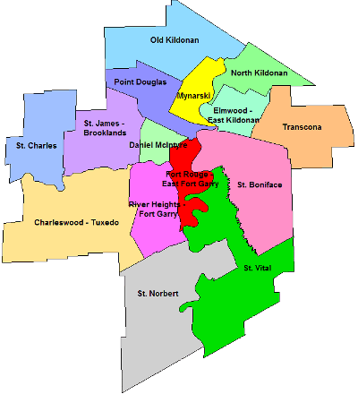 Map of City Wards