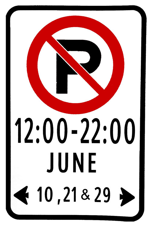 Zones de stationnement limité résidentielles