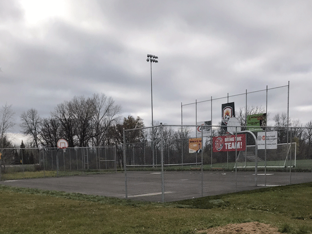 St. Vital Memorial Park Basketball Court Construction