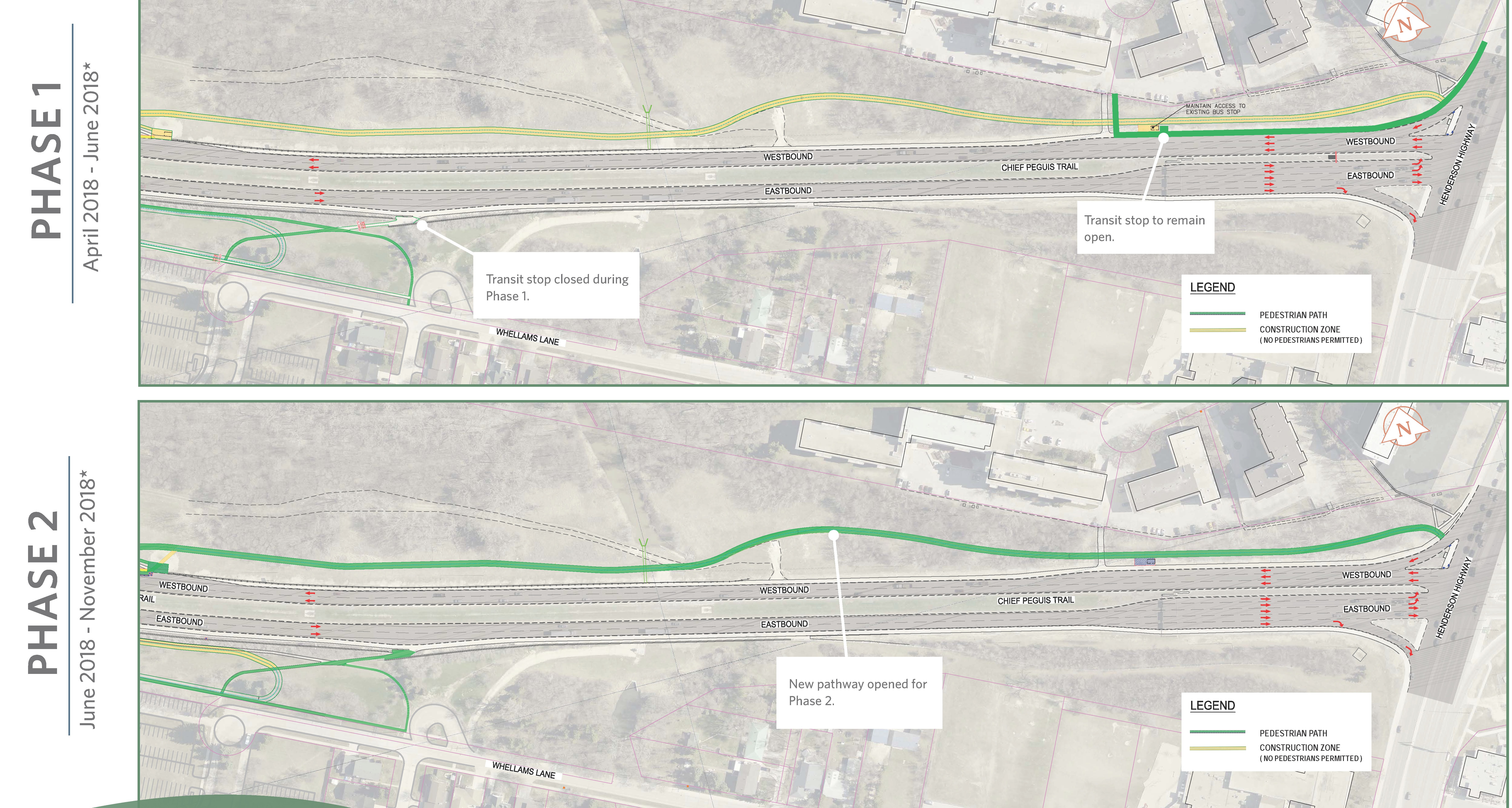Pedestrian Access During Construction - EAST