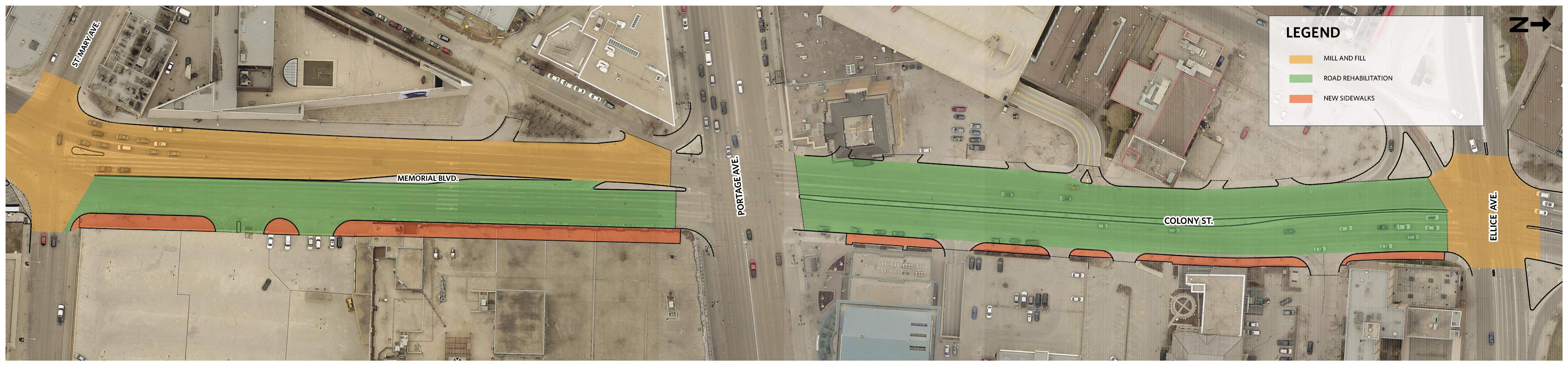 Memorial Boulevard /York Avenue map