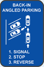 Back-in, Angled Parking
