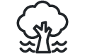 Overland flooding icon