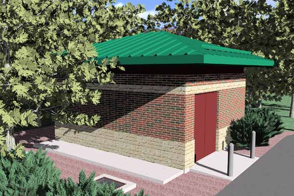 Sketch of proposed Crane pumping station