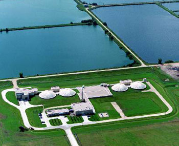 Aerial view of WEWPCC