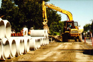Sewer main replacement