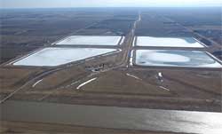 Aerial view of Deacon Reservoir