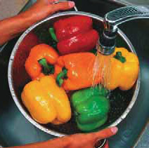 Rinsing food